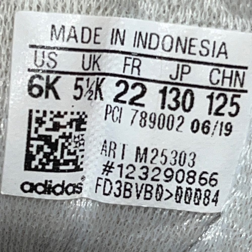 Adidas Toddler High Tops White Blue Striped Red Sneakers 6K Baby Shoes Leather 6 - Picture 4 of 16